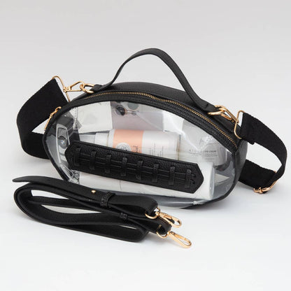 Football Shaped Transparent Crossbody Bag